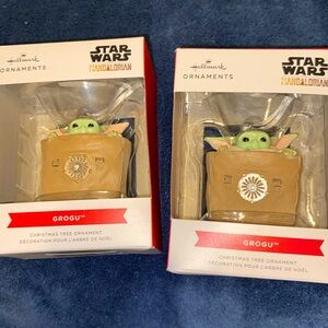 Grogu Christmas Ornaments (qty 2 ornaments)